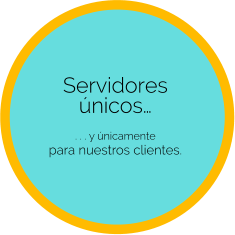 Servidores únicos…   . . . y únicamente  para nuestros clientes.